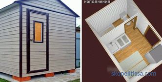Hozblok mit Toilette, Holzschuppen, Dusche und anderen Gebäuden unter einem Dach, kaufen Sie Hozblok in der Moskauer Region