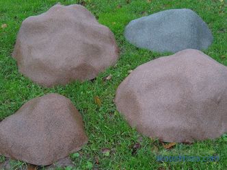 Dekorativer Felsbrocken - eine Beschreibung der technischen Eigenschaften und des funktionalen Zwecks