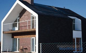 Weiches Dach an der Fassade des Hauses - Eigenschaften und verwendete Materialien