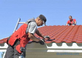 Schließen Sie das Dach im Land - der Preis für die Arbeit, wie viel es kostet, das Dach in einem privaten Haus im Land zu blockieren