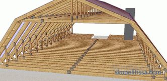 Strukturelemente verschiedener Dachkonstruktionen