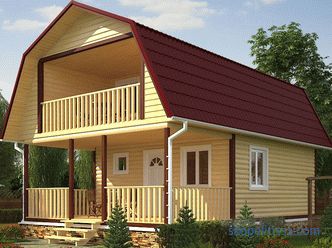 Sommerhaus mit Veranda, Gartenhausprojekte mit Terrasse, schlüsselfertige Errichtung in Moskau