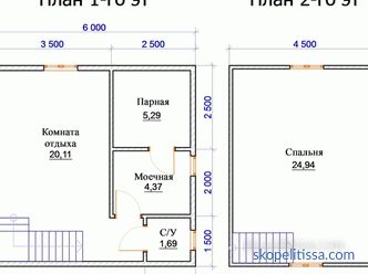 Hausbad mit einer Veranda oder Terrasse in den Größen 6x6 und 6x8, Optionen aus Holz und Stämmen 6 bis 4 und 5 bis 8, Fotos, Video