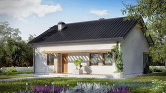 Projekte von Häusern aus Porenbeton und Schaumbetonblöcken bis zu 100 qm. m: Arten, Beispiele, Vorteile des Materials