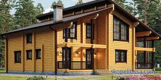 Häuser aus profilierten Holzblockhäusern zum Schrumpfen ohne billige Fertigstellung, Projekte und Preise für den Bau in Moskau