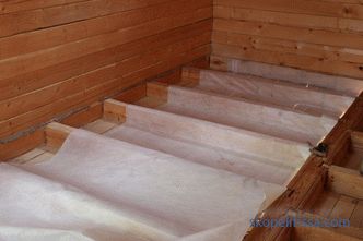 Der Boden im Rahmenhaus auf Schraubpfählen: Dämmung, Konstruktion, Gerät, Foto