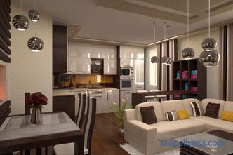 Küchendesign mit Ess- und Wohnzimmer in einem Privathaus: Foto von Planungsideen